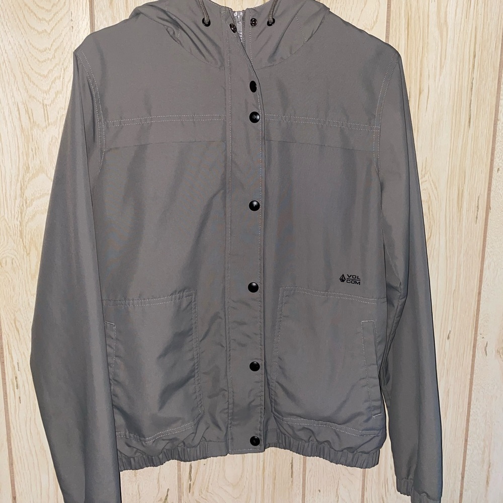 Volcom grey windbreaker